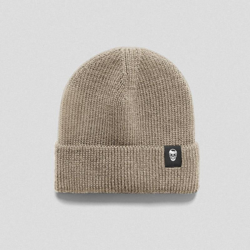 Gymreapers Tan Ribbed Knit Skull Beanie - Classic Fit, Warmth and Performance for Cold Weather T-Shirts, Hoodie, Sweatshirt