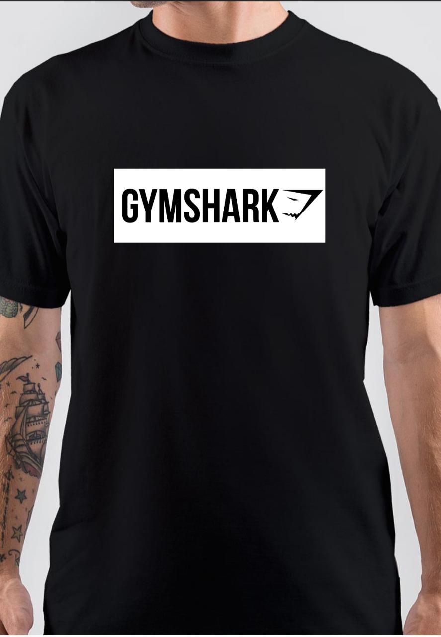 Gymshark Black T-Shirt Hoodie, Sweatshirt | PureTeeCo.com