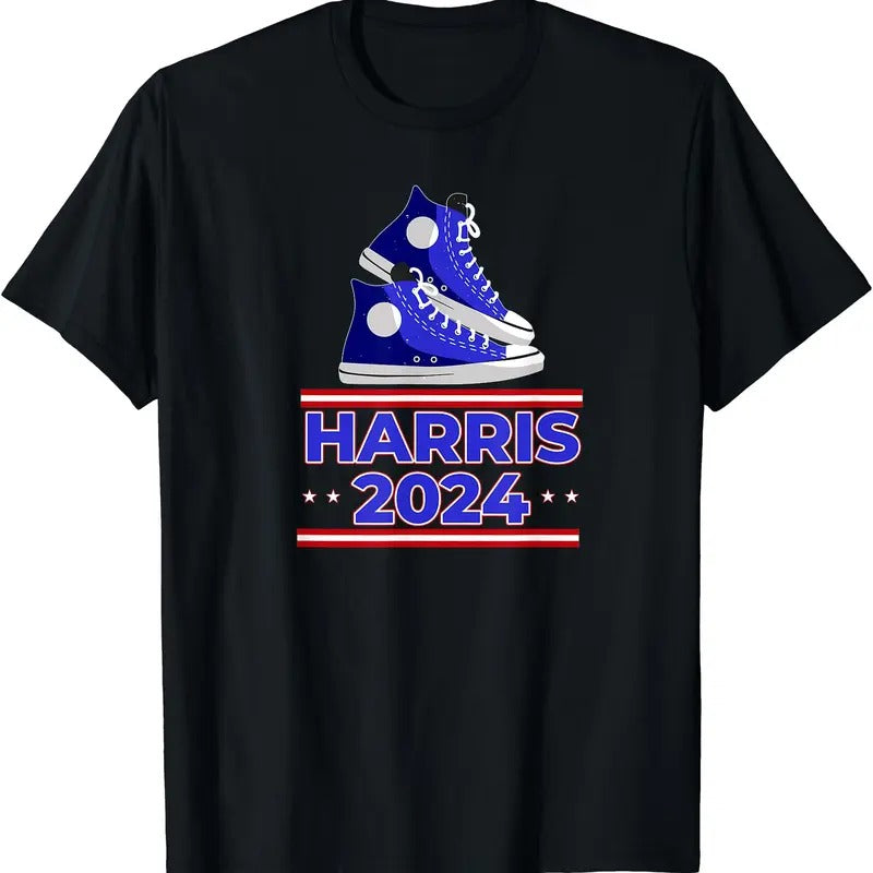 HARRIS 2024 Vote President Kamala Election Sneakers Meme T-Shirt Hoodie, Sweatshirt | PureTeeCo.com