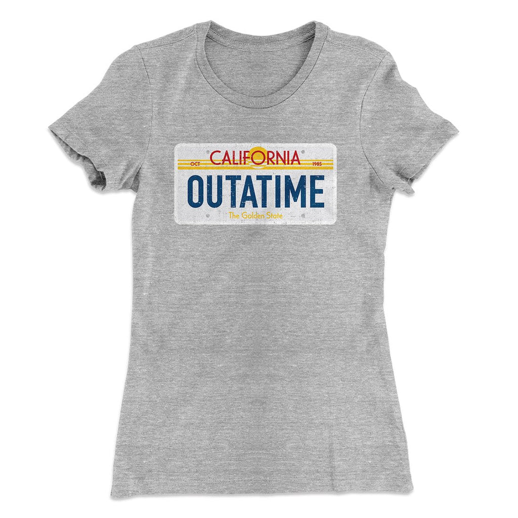 Outatime License Plate Women's T-Shirt Hoodie, Sweatshirt | PureTeeCo.com (Image 5)