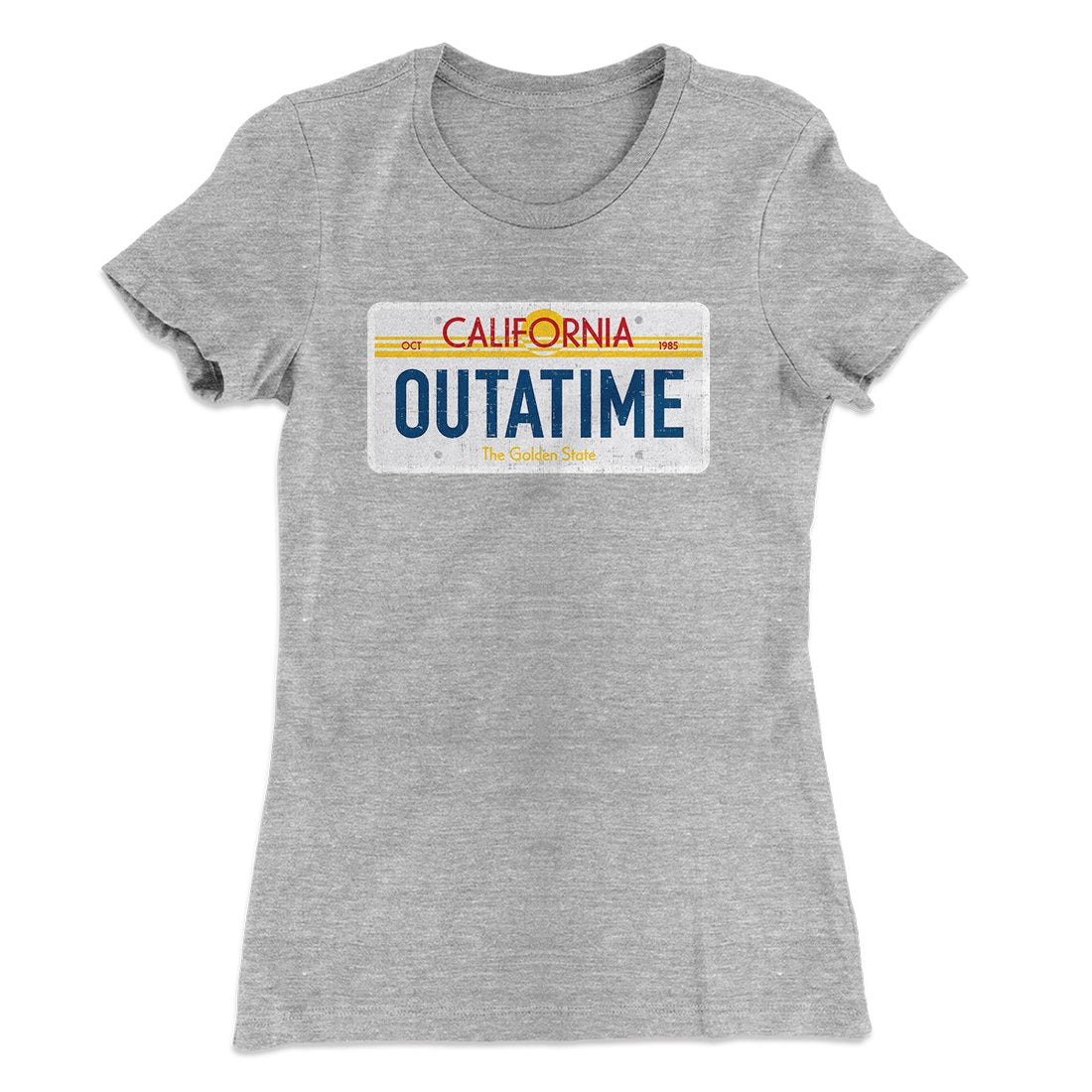 Outatime License Plate Women's T-Shirt Hoodie, Sweatshirt | PureTeeCo.com (Image 5)