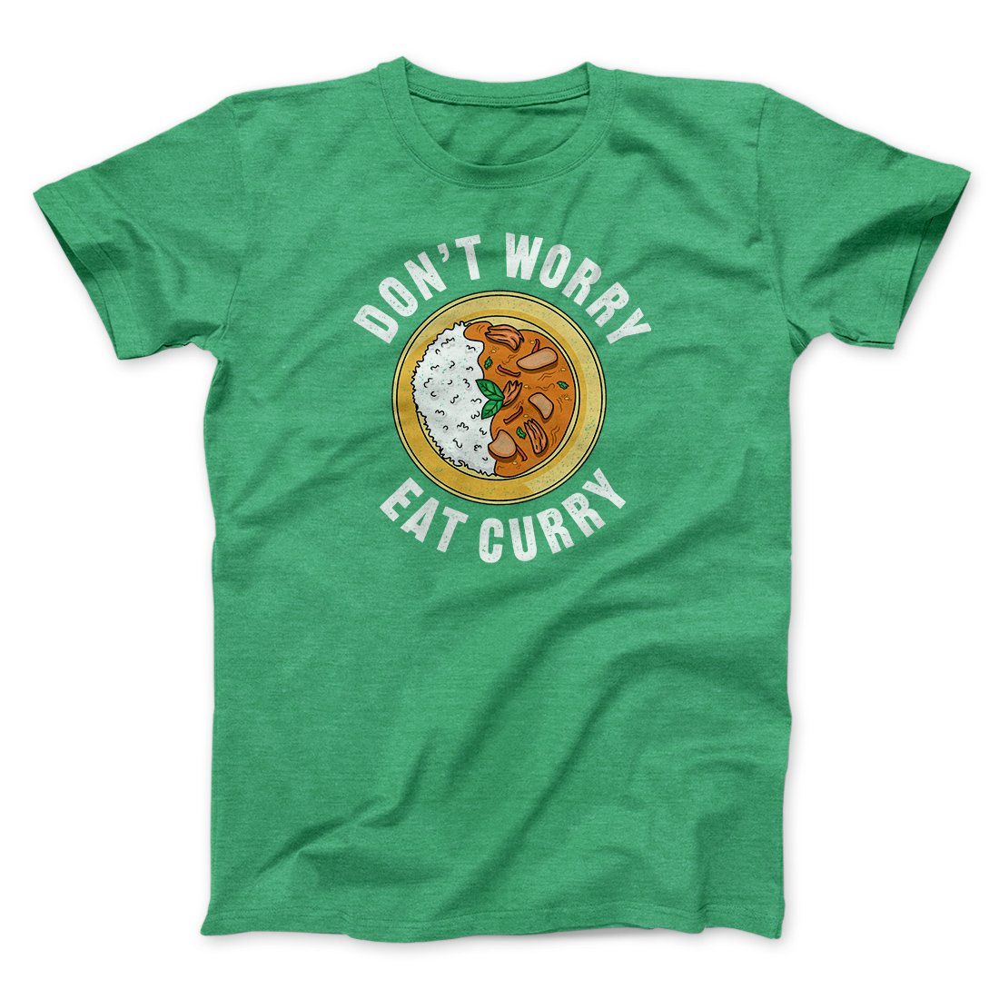 Don't Worry Eat Curry Men/Unisex T-Shirt Hoodie, Sweatshirt | PureTeeCo.com (Image 4)