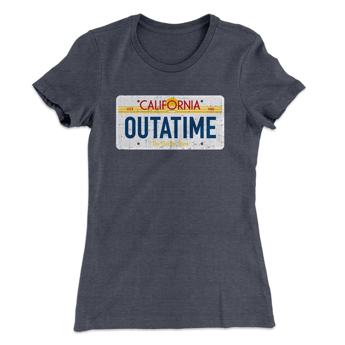 Outatime License Plate Women's T-Shirt Hoodie, Sweatshirt | PureTeeCo.com (Image 1)