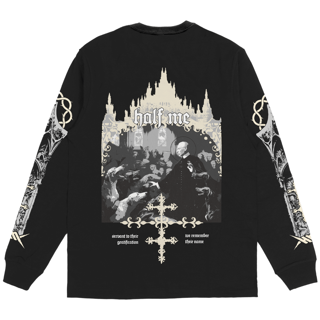 Tower Black Longsleeve Tee Hoodie, Sweatshirt | PureTeeCo.com (Image 3)