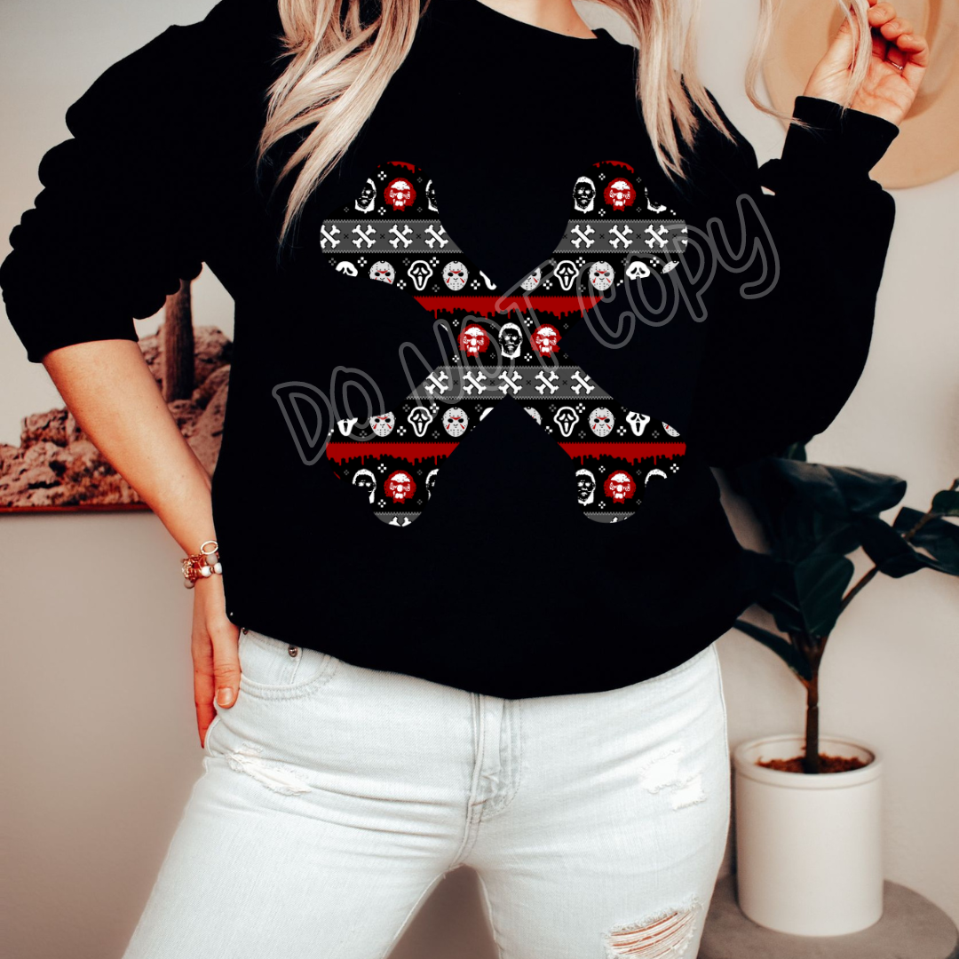 HORROR SWEATER - HOLIDAY RUN 2 - UNISEX TEE Hoodie, Sweatshirt | PureTeeCo.com (Image 1)