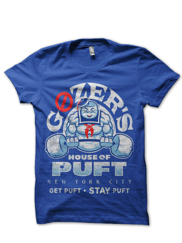 House Of Puft Royal Blue Half Sleeve T-Shirt Hoodie, Sweatshirt | PureTeeCo.com