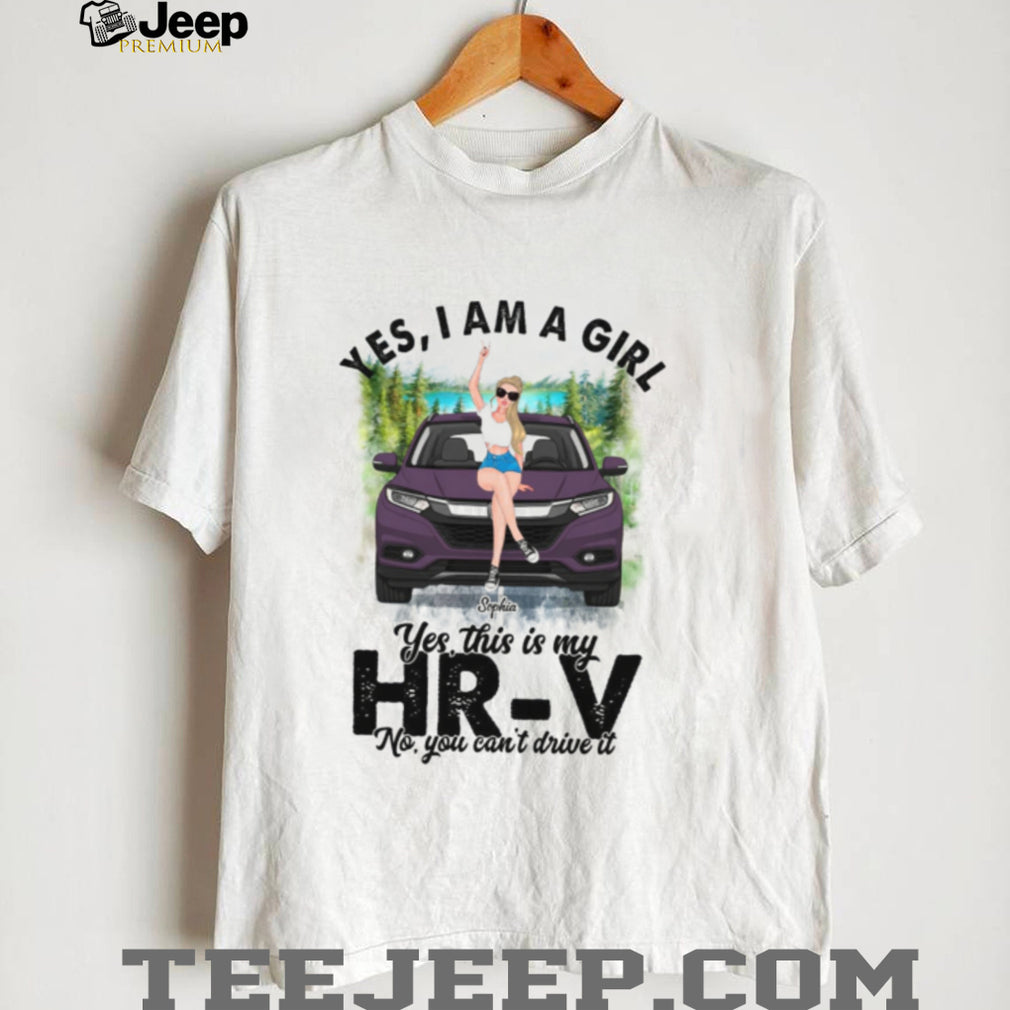 HR V Car Girl Vehicle Lover Custom Shirt