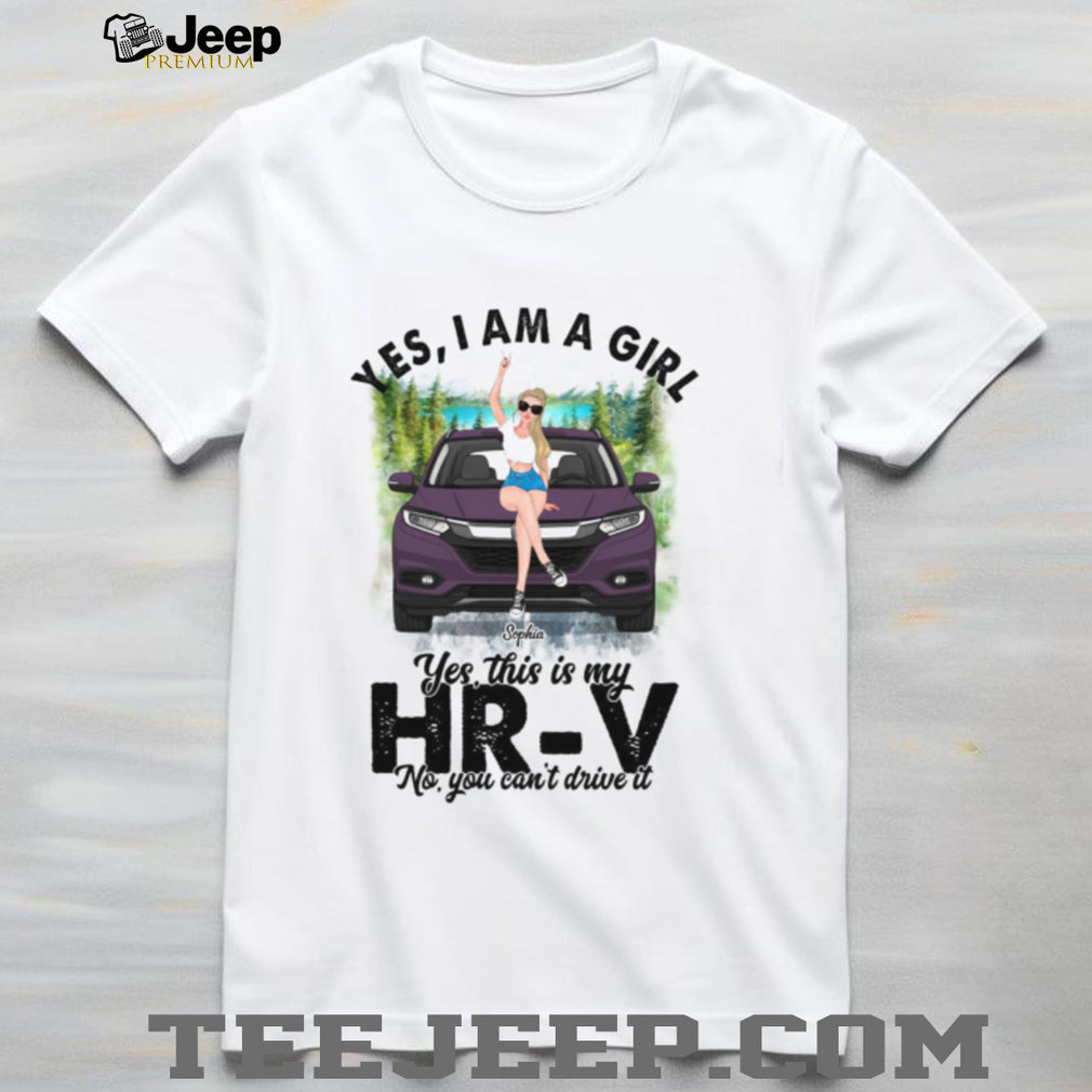 HR V Car Girl Vehicle Lover Custom Shirt