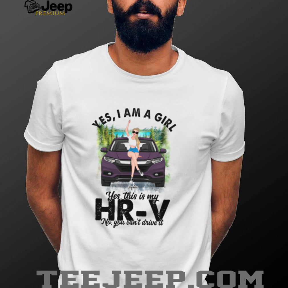 HR V Car Girl Vehicle Lover Custom Shirt