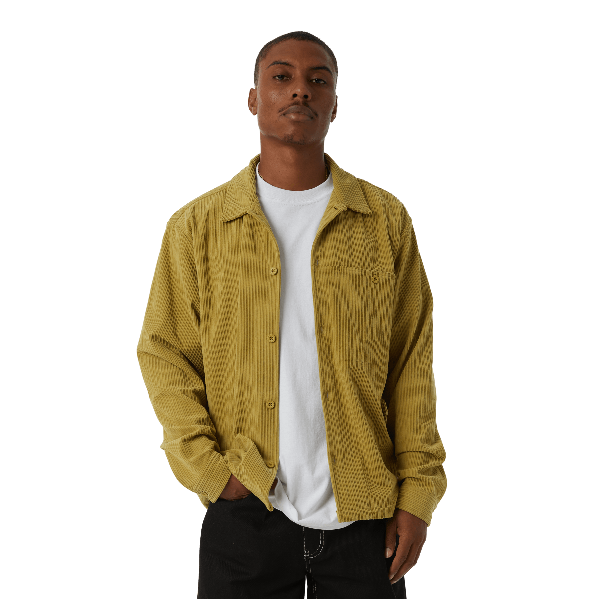 Huf Co Corduroy Overshirt T-Shirts, Hoodie, Sweatshirt | PureTeeCo.com (Image 5)