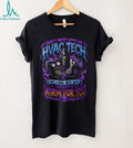 HVAC Tech Skeleton Purple Lightning Warm Shirt