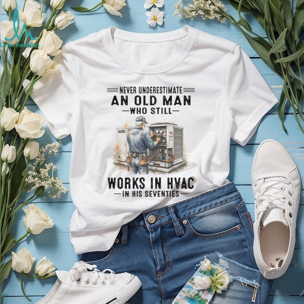 HVAC Technician Old Man Vintage Seventies Shirt