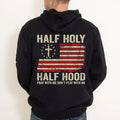 Half Holy Half Hood Pray With Me Don't Play With Me Graphic Hoodie Casual Fleece Fabric Hooded Sweatshirt Trendy Tops for...