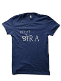 Halkat Chora Hinglish Print Navy Blue T-Shirt Hoodie, Sweatshirt | PureTeeCo.com