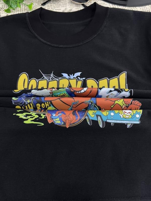 Hallooween Scooby T Shirt, 90s Scooby T Shirt, Fashion Cotton, Full Colors, Full Sizes, For Men, For Women Casual Fabric...