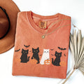 Halloween Cat Shirt, Ghost Shirt, Ghost Cat Shirt, Happy Halloween,Retro Spooky Season, Black Cat Shirt Hoodie, Sweatshirt