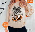 Halloween Cherries Sweatshirt, Trendy Pumpkin Crewneck T-Shirts, Hoodie | PureTeeCo.com