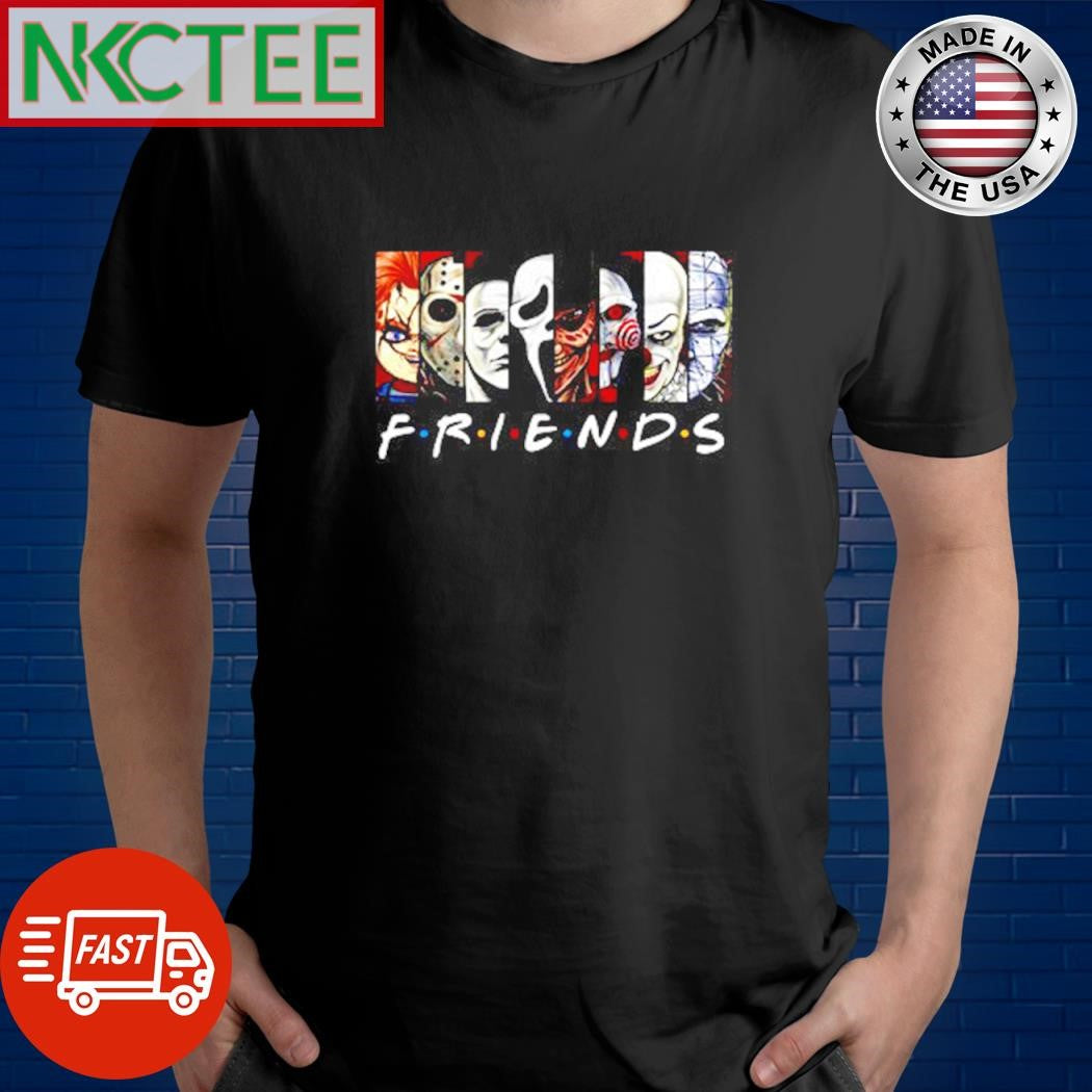 Halloween Friends Michael Freddy Jason photo collage shirt