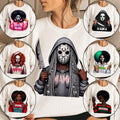 Halloween Horror Mama Coffee Bundle Sweatshirt, Spooky Mama Horror Characters Sweatshirt, Gift For Mom,Scary Movies Gift,...
