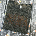 Halloween Mama Bat Glitter Tee - Loose-Fitting Unisex Short Sleeve Shirt with Embroidered Design & 100% Combed Ring-Spun...