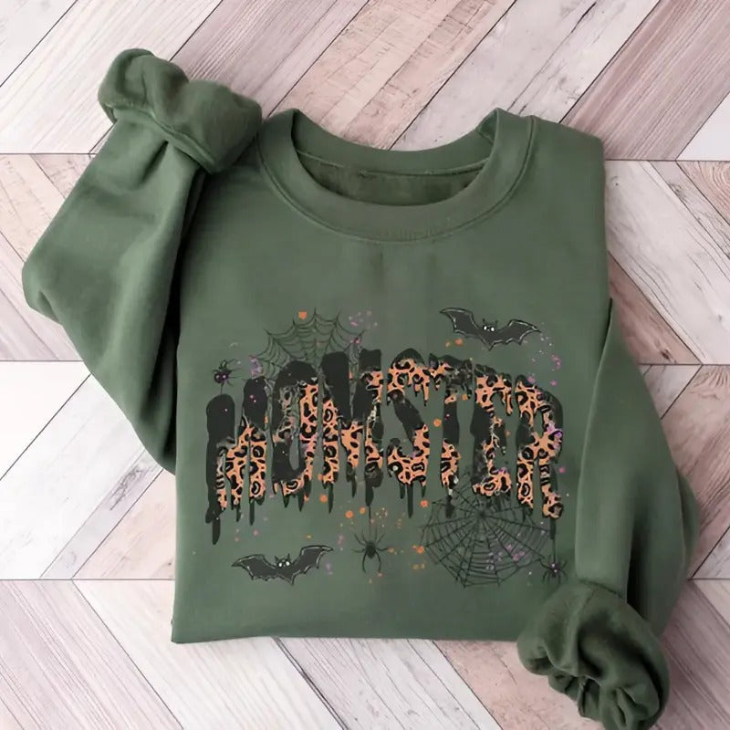 Halloween Mom T-shirt Hoodie Sweatshirt, Momster Shirt for Halloween, Spooky Season Shirt, For men For Women | PureTeeCo.com