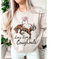 Halloween Retro Sweatshirt, Retro Cowghouls Rodeo Sweatshirt, Cowghouls Shirt, Halloween Pumpkin Shirt, Ghouls Shirt,...