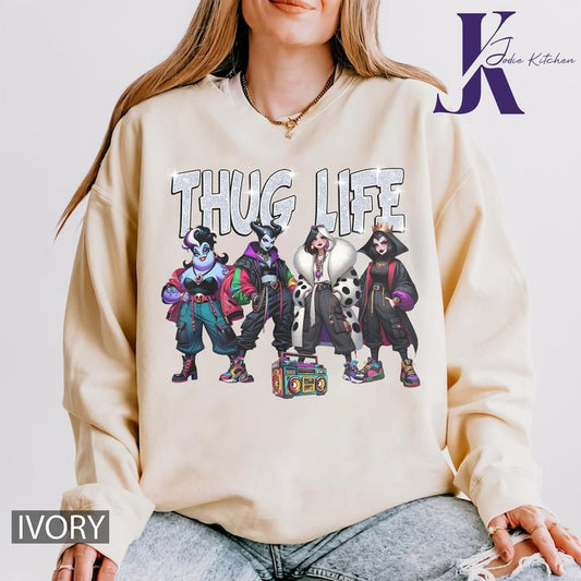 Halloween THUGLIFE Shirt, Halloween Horror Characters Shirt, Villians shirt, Bad Girls Shirt, Queen of Hearts shirt, Halloween Women Shirt, Trick Or Treat, Halloween 2024, Halloween Gifts