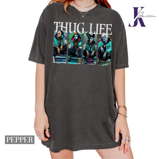 Halloween THUGLIFE Shirt, Halloween Horror Characters Shirt, Villians shirt, Bad Girls Shirt, Queen of Hearts shirt, Halloween Women Shirt, Trick Or Treat, Halloween 2024, Halloween Giftsstyle{n002}2