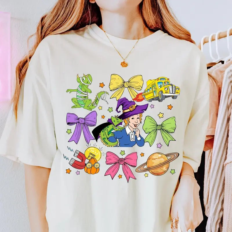 Halloween The Magic School Bus Shirt Ms Frizzle Halloween Shirt Magic School Bus Shirt Spooky Teacher Shirt Trick Or...