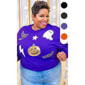 Halloween Things Sequin Graphic Long Sleeve T-Shirt Hoodie, Sweatshirt | PureTeeCo.com