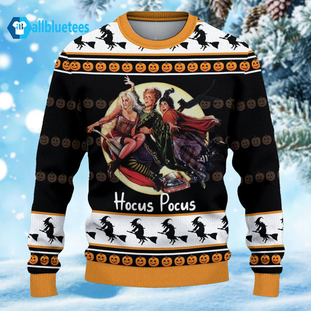 Halloween Vintage Hocus Pocus Sanderson Sisters Ugly Sweater