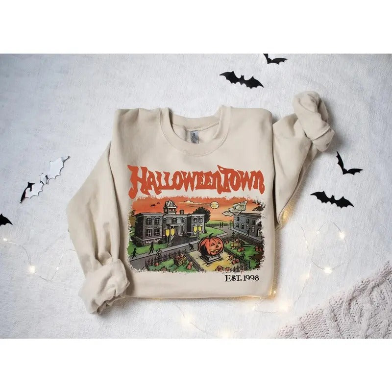 Halloweentown Est 1998 Sweatshirt T-Shirts, Hoodie | PureTeeCo.com