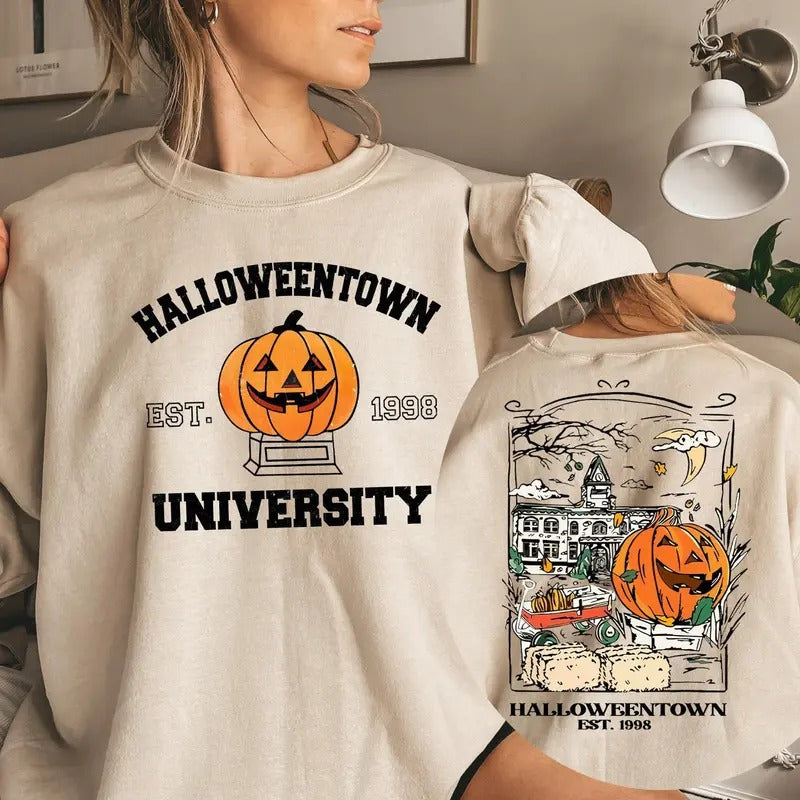 Halloweentown University Sweatshirt Halloweentown Sweatshirt Halloween Town Sweatshirt Halloween Sweatshirt Halloween...