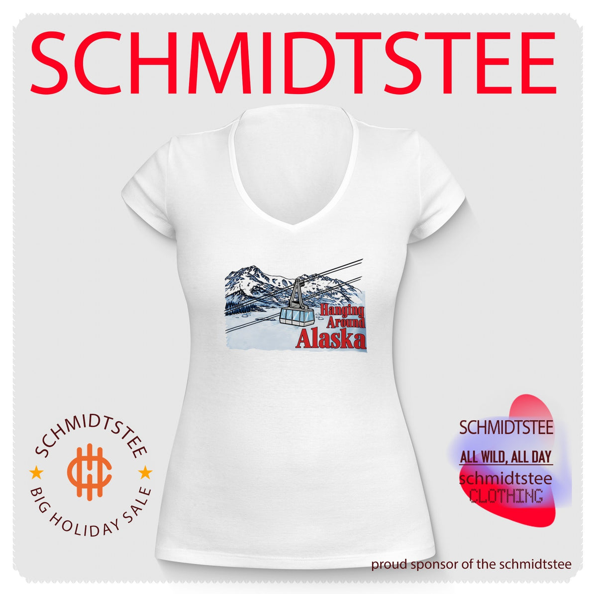Hanging Around Alaska cable car Anchorage shirt