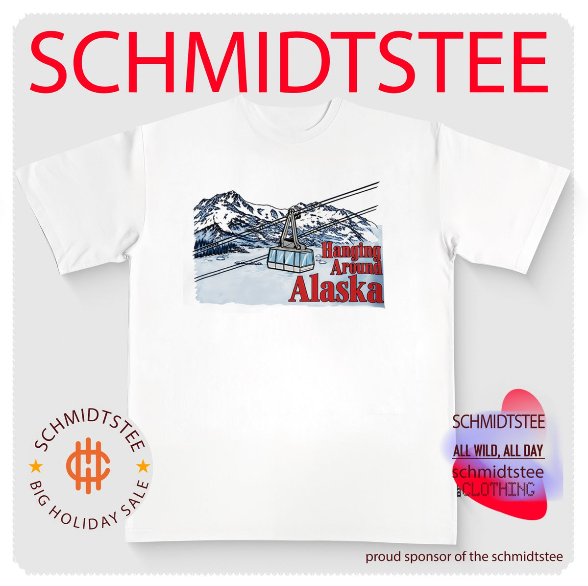 Hanging Around Alaska cable car Anchorage shirt