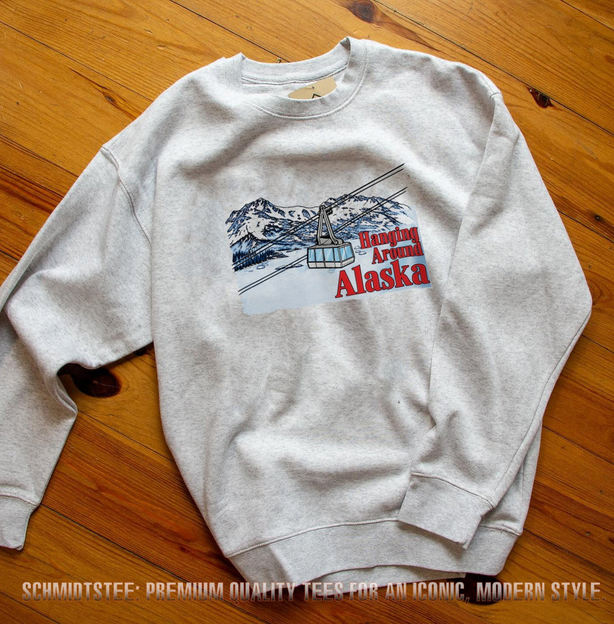 Hanging Around Alaska cable car Anchorage shirt