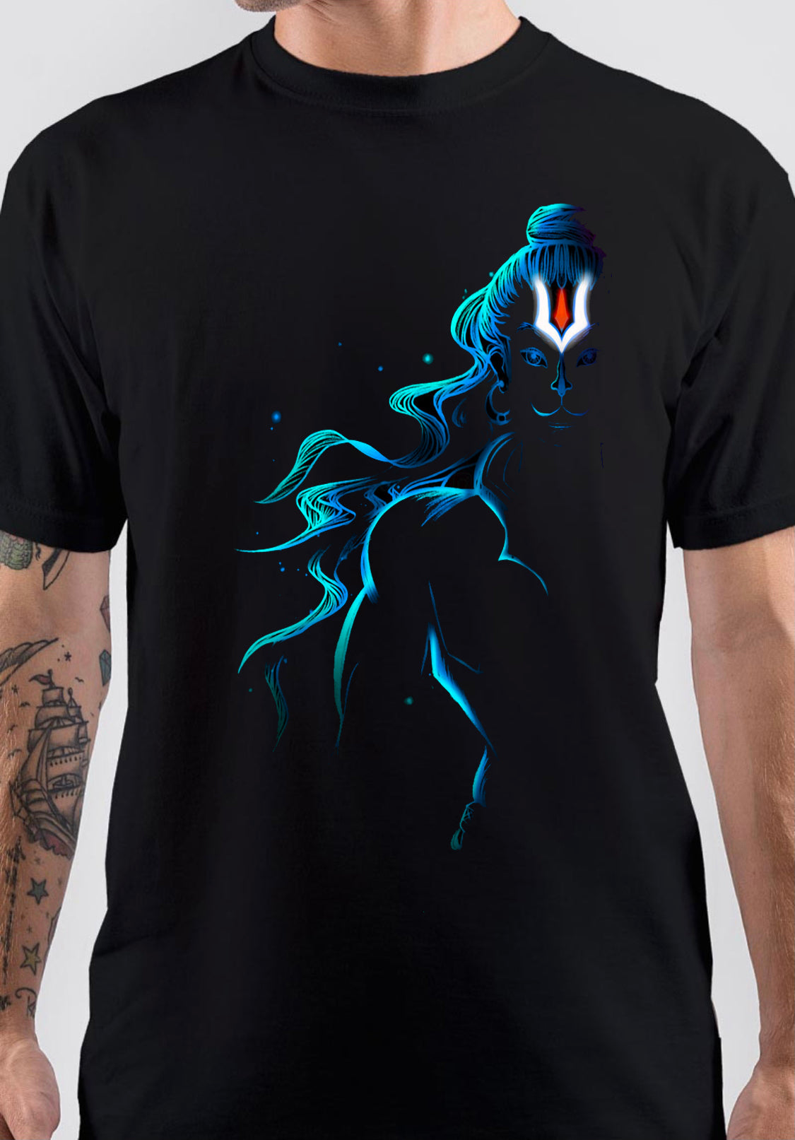 Hanuman Black T-Shirt Style004 Hoodie, Sweatshirt | PureTeeCo.com
