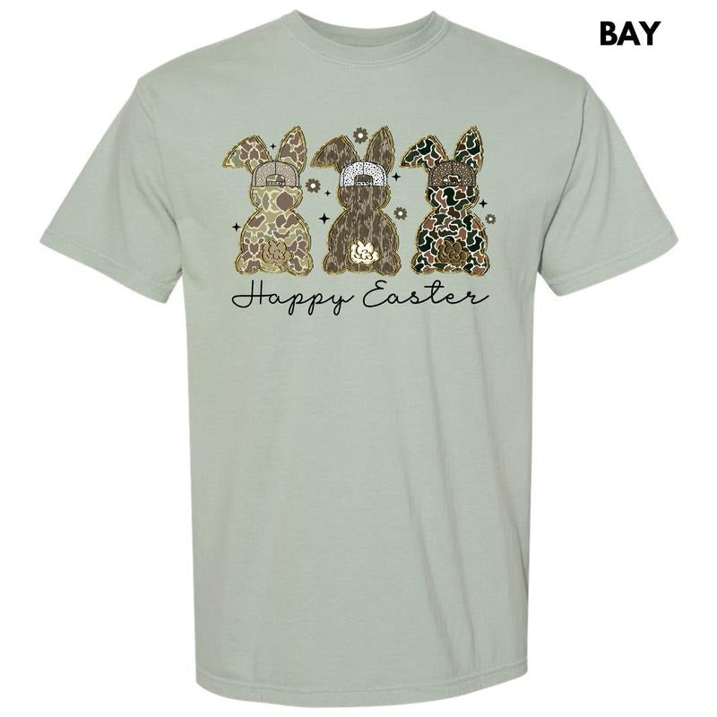 Happy Camo Easter Comfort Colors T-Shirt 'NLB' Hoodie, Sweatshirt | PureTeeCo.com