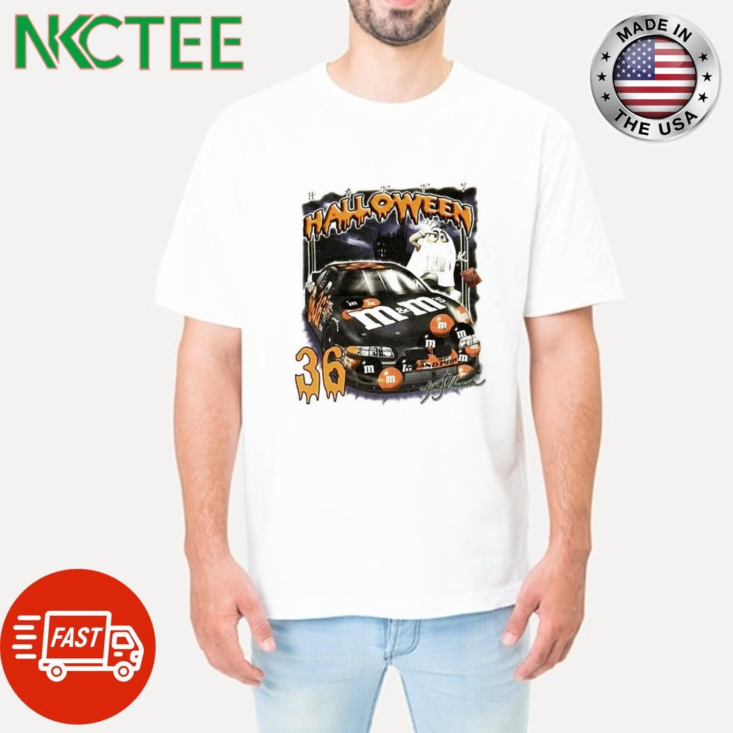 Happy Halloween ghost signature 36 car shirt