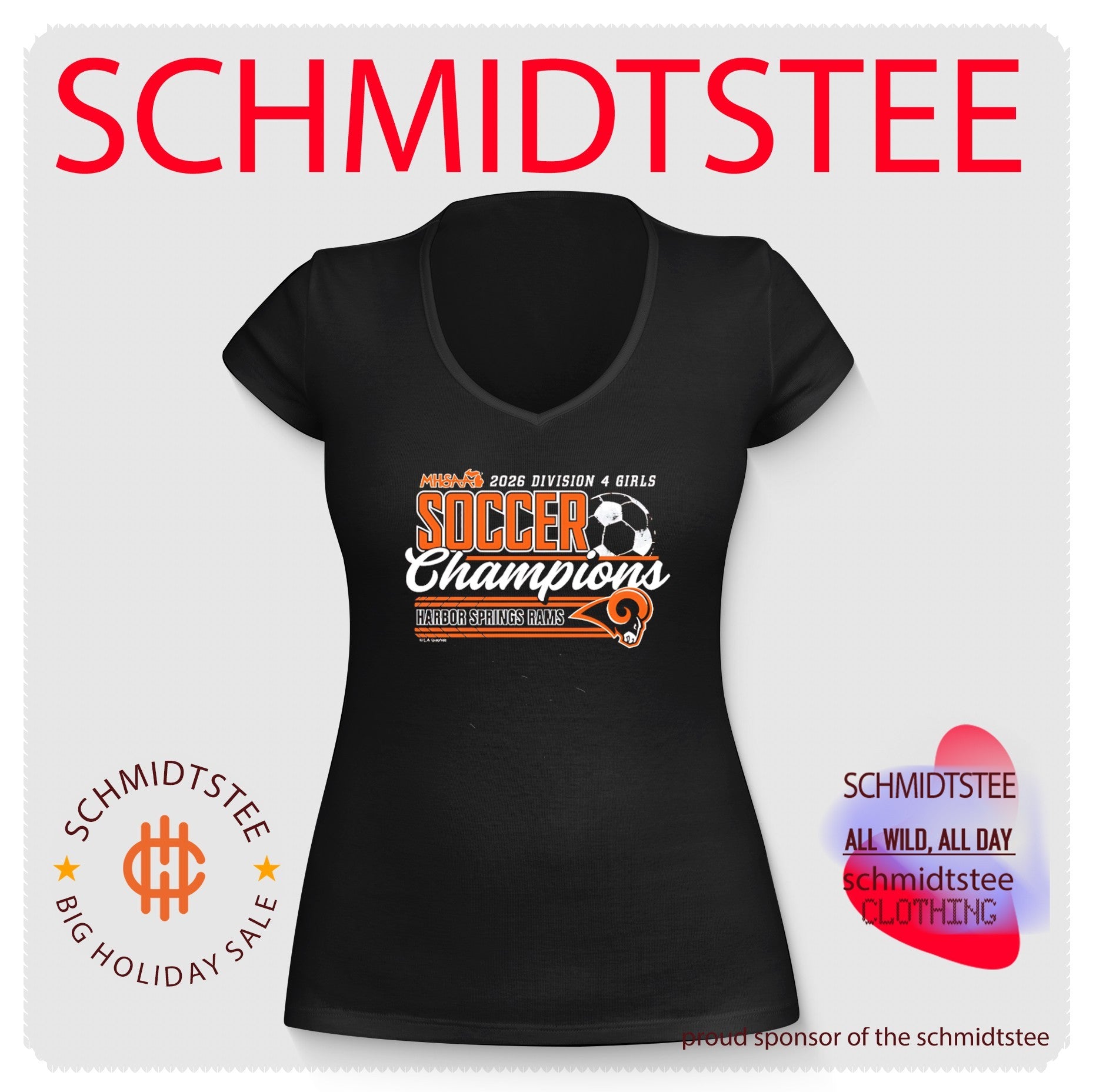 Harbor Springs Rams 2026 MHSAA Girls Soccer D4 Champions shirt