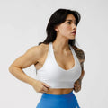 Harmony Women's Plain Bra - Lightweight Fabric, Medium to High Support, Thick Straps, Summer Season, White T-Shirts,...