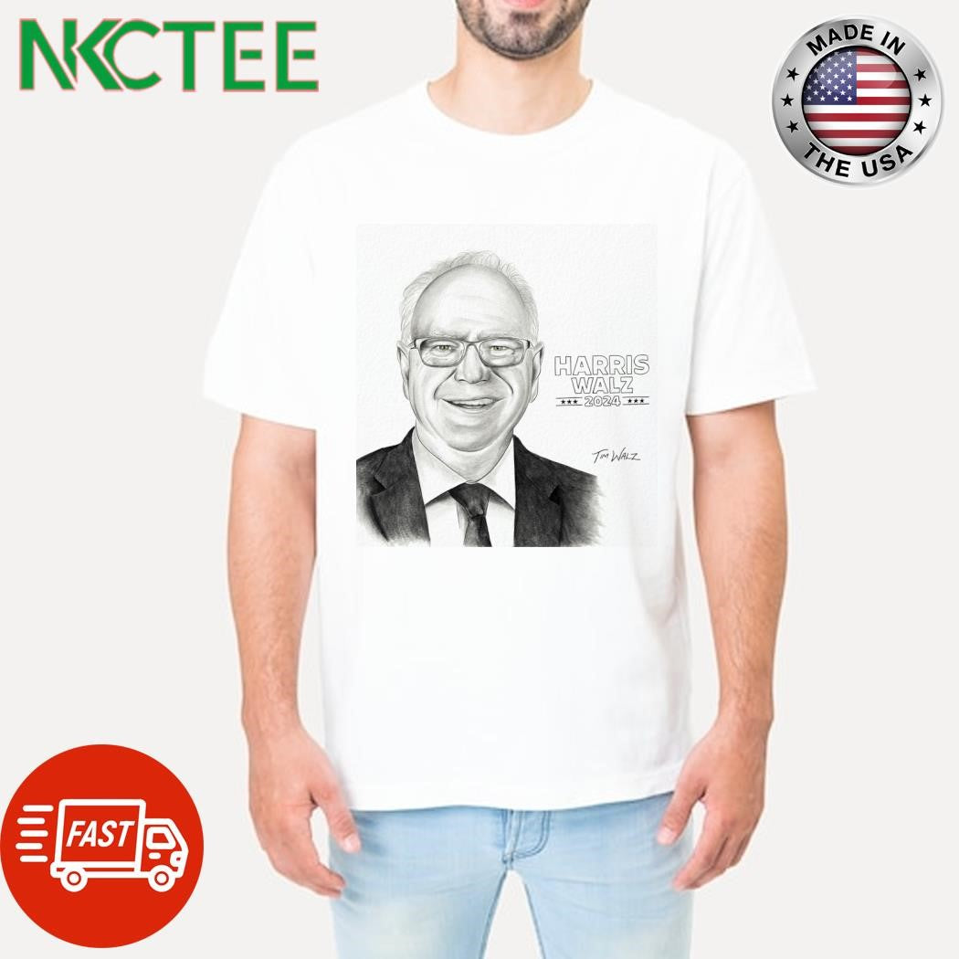 Harris Walz 2024 Tim Walz paint shirt