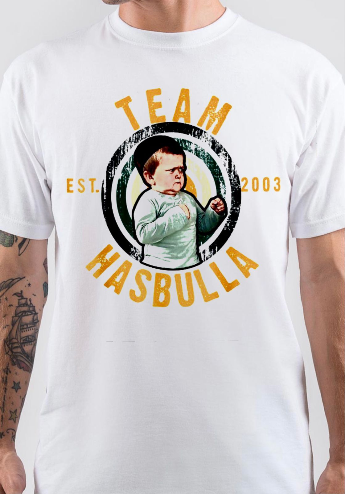 Hasbulla Magomedov Crown Mini Khabib White T-Shirt Hoodie, Sweatshirt | PureTeeCo.com