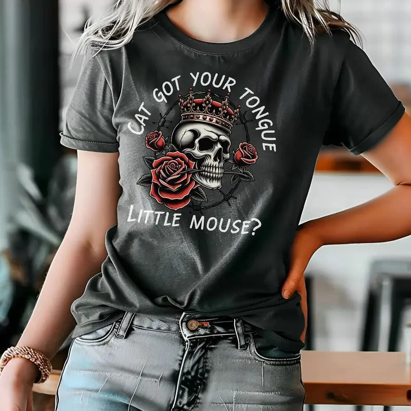 Haunting Adeline T-Shirt, Run Little Mouse Tshirt, Dark Romance Merch, Smut Reader, Women's Book Lover Gift, Rose...