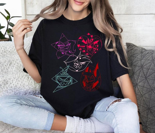 Hazbin Hotel Character Shirt, Hazbin Series Shirts, Helluva Boss Tee
