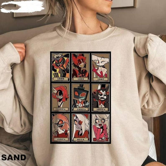 Hazbin Hotel Characters Of Years Helluva Boss  Sweatshirts