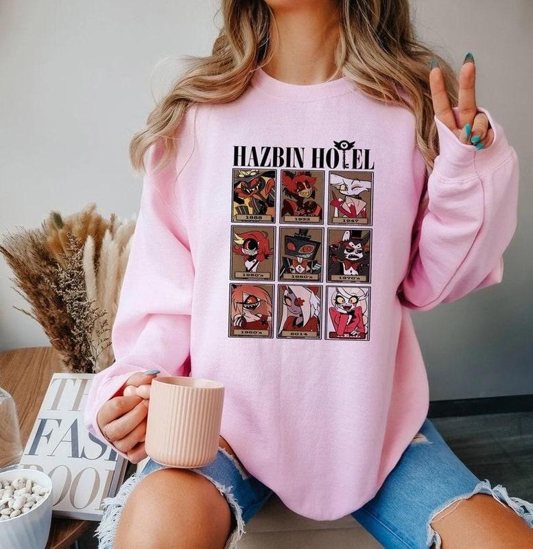 Hazbin Hotel Characters Sweatshirt, Alastor Vivziepop Helluva Boss  Sweatshirts