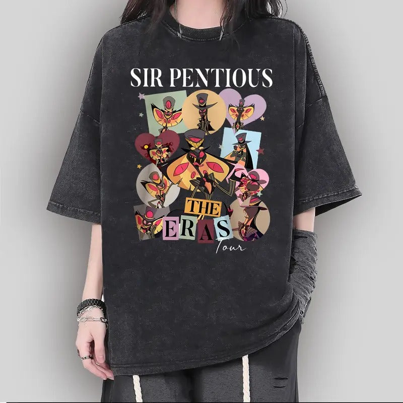 Hazbin Hotel Sir Pentious Eras Tour T-Shirt, Hazbin Hotel Characters T-Shirt, Hazbin Hotel Cartoon , Gift For Him, Gift...
