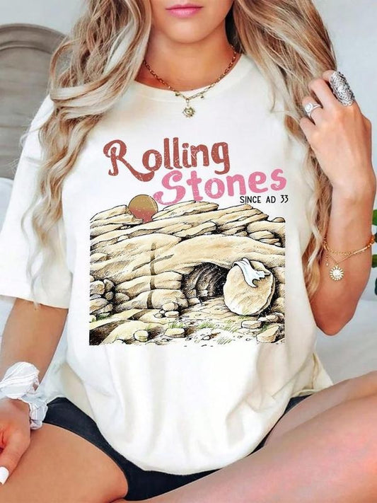 He Is Risen Sublimation tshirt, Rolling Stones tshirt, Easter Christian tshirt , Funny Christian sweatshirt, tshirt hot trend
