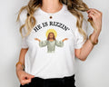 He Is Rizzin Jesus Easter Shirt Sweatshirt for Easter Funny Meme Shirt, Christian Short Sleeve Apparel Gen Z, Meme Y2K ...